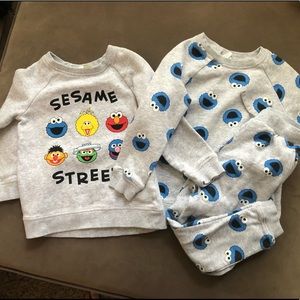 H&M Matching kids set and Sweater- Sesame Street